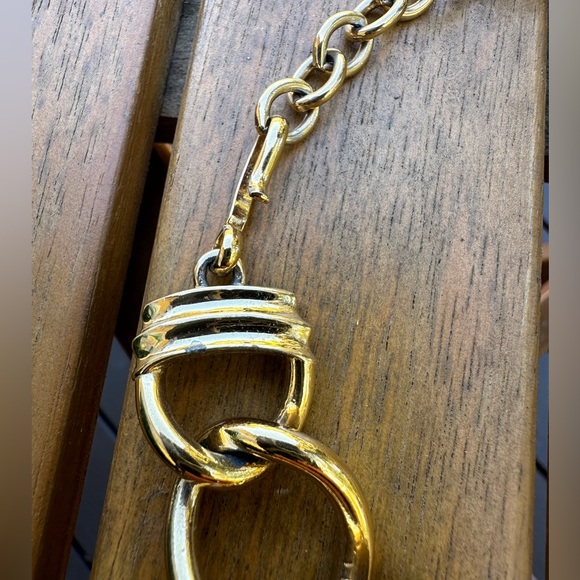 SOLD Monet gold tone rams head necklace and silver tone necklace - Picture 3 of 9